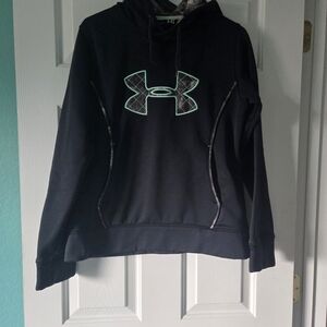 Under Armour Black Hoodie with Green Logo And Camo Hoodie